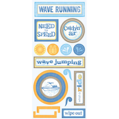 Stamping Station - Wave Running Sticker